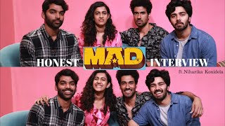 Niharika Konidela Interviews the MAD Gang  Kalyan Shankar  S Naga Vamsi  Bheems Ceciroleo [upl. by Stuppy]