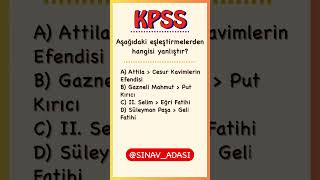 ✴️ Sınavda Çıkar  Ünvanlar  Kpss Tarih  kpss kpsstarih kpss2025 [upl. by Evatsug]