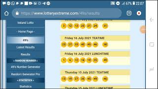 UK 49 LUNCHTIME AND TEATIME 19 JULY 2021 PREDICTIONS [upl. by Ecinrev]