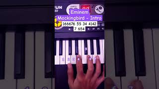 Eminem  Mockingbird Easy Piano Tutorial viral shorts [upl. by Clapp]