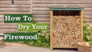 How to dry your firewood [upl. by Stanfill501]