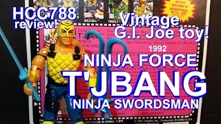 HCC788  1992 TJBANG Ninja Swordsman NINJA FORCE  vintage G I Joe toy HD S02E45 [upl. by Ettenav]