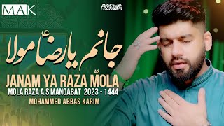 Mola Raza Manqabat 2023  Janam Ya Raza Mola  Mohammed Abbas Karim  11 Zilqad Manqabat 2023 [upl. by Yasmin917]