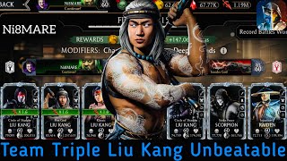 Fire God Liu Kang Klassic Liu Kang amp Cos Liu Kang  Survivor Mode elder Tower Gameplay  MK Mobile [upl. by Sucul]