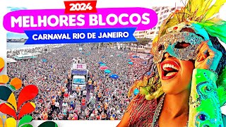 Os melhores BLOCOS de CARNAVAL do RIO DE JANEIRO 2024 [upl. by Markus]