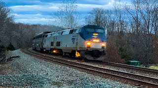 Amtrak Auto Train P053  Stafford Virginia [upl. by Anerb]