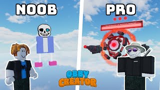 Noob vs Pro Build Battle Roblox Obby Creator [upl. by Nallid199]