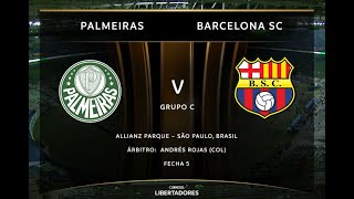 Palmeiras Vs Barcelona Guayaquil 42 Fecha 5 Copa Libertadores 2023  Transmisión completa [upl. by Kattie749]