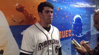 Indians top prospect Bradley Zimmer talks about starting the season with DoubleA Akron [upl. by Jemma]