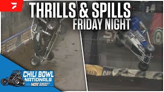 Friday Thrills amp Spills  2024 Chili Bowl Nationals [upl. by Assilav]