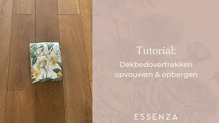 Tutorial Dekbedovertrekken opvouwen amp opbergen [upl. by Eudora]