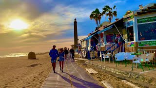 Maspalomas to Meloneras Gran Canaria Evening Walk 01012020 [upl. by Ayel45]