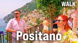 POSITANO Walking Tour 2024  Panoramic Views Beach amp Captions  AMALFI Coast Italy 4K60fps [upl. by Tirzah]