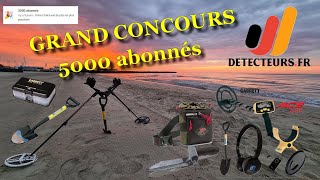 DÉTECTION détection sur les plages et CONCOURS 5000 abonnés [upl. by Ettenna]