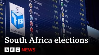 South Africa ANC vote collapses in historic election  BBC News [upl. by Ahsauqram]