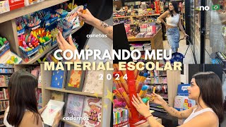 COMPRANDO MEU MATERIAL ESCOLAR 2024 🇧🇷✨ [upl. by Raseda547]