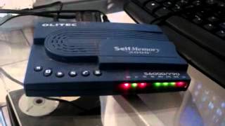 Dial up fax modem connecting Olitec self memory [upl. by Woolley]