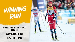 Skistad cruises to third Sprint win of the season  FIS Cross Country World Cup 2324 [upl. by Alma]