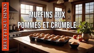 Muffins aux pommes et crumblequotMuffins aux Pommes et Crumble  La Gourmandise à Chaque Bouchée quot [upl. by Rolph]