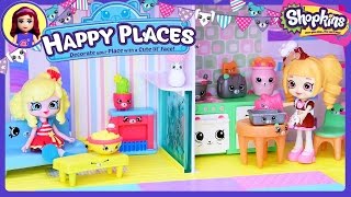 Shopkins Happy Places Home House Playset Exclusive Shoppies Petkins  Kids Toys [upl. by Faust]