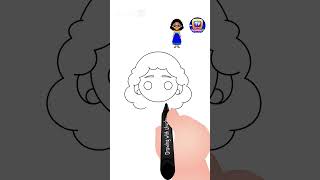 How to Draw Mirabel from Encanto Shorts drawingtutorial drawingforkids chuchutv drawingshorts [upl. by Socrates206]