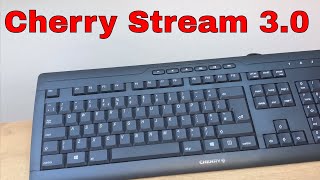 CHERRY Stream 30 Wired USB PC Keyboard Black unboxing and review [upl. by Schofield]