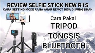 Cara Pakai Tongsis R1S Review Selfie Stick R1S  Solusi Remot Tidak Fungsi [upl. by Nnyrat]