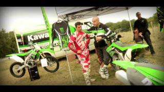 Kawasaki Agen Essais KXF 2012  100 KAWA JeanFrançois OLIVE Luigy SEGUY [upl. by Eirrem]