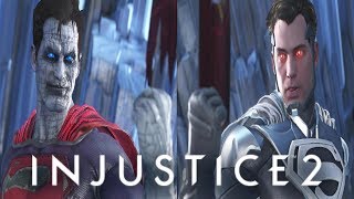 Injustice 2  Bizarro Character Interactions Intros And Dialogues Versus The Superman Family [upl. by Ahsrop]