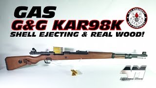 GampG KAR98K  GAS POWERED  SHELL EJECTING  REAL WOOD  G980 SE Airsoft Unboxing [upl. by River]