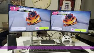 DELL P2422H Full HD Unboxing and Dual Monitor Setup [upl. by Litta759]