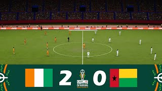 Côte dIvoire contre GuinéeBissau 20  Coupe dAfrique des Nations 23  Résumé du Match [upl. by Montagu]