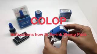 How To ReInking Colop self inking stamp refill amp refill inkpad [upl. by Imogen]