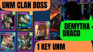 1 Key UNM Demytha Draco Heiress Seeker Deacon Clan Boss raidshadowlegends clanboss [upl. by Werd192]