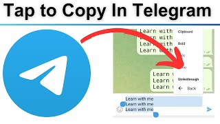 How To Send Tap to Copy Text In Telegram [upl. by Ecilef841]