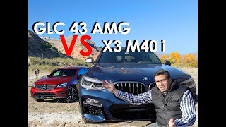 BMW Vs Mercedes SUV  BMW X3 M40i Vs The Mercedes GLC 43 AMG 4Matic [upl. by Vaios]