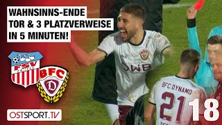 Wahnsinn Siegtor amp 3 Mal Rot zum Schluss FSV Zwickau  BFC Dynamo  Regionalliga Nordost [upl. by Htebaras]