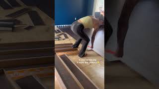 Office floor is checked off the list homerenovationproject diy diyhomerenovation flooring [upl. by Yhpos]