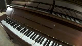 Yamaha MX100 II disklavier upright player piano [upl. by Sanfourd]