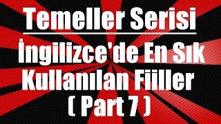 İngilizcede en sık kullanılan fiiller  Part 7 [upl. by Colston555]