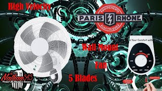 PARIS RHÔNE 16 Wall Mount Fan [upl. by Bork]