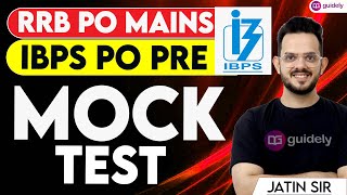 IBPS RRB PO MAINS 2024  IBPS PO PRE  MOCK TEST  Problem amp Solution English by Jatin Sir [upl. by Ahsinot]