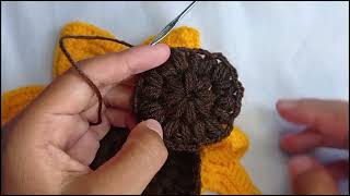 como tejer Girasol a crochet paso a paso [upl. by Yorztif]