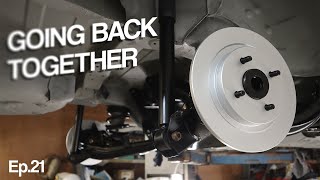 Finally Bolting Running Gear BACK ON  Sierra Sapphire Cosworth Barn Find Restoration [upl. by Adiene]