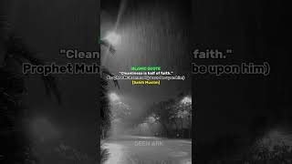 Prophet Muhammads Insight on Cleanliness and Faith  Islamic QuoteIslamHadithCleanlinessMuslim [upl. by Nedla]