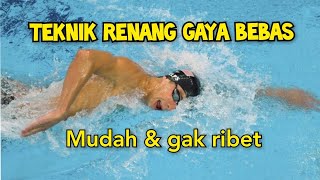 Teknik Renang Gaya Bebas freestyle stroke  Jagat Sport [upl. by Terzas]