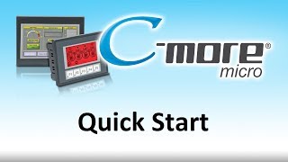 Cmore Micro HMI  Quick Start for Touch Screen Display for PLC at AutomationDirect [upl. by Sidwell]