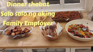 Dinner shabat salo salo ng aking family Employer Editha villa [upl. by Larochelle]