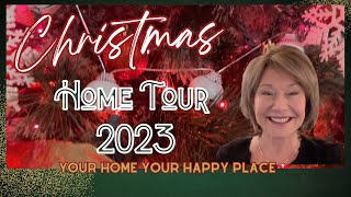 Christmas Home Tour 2023 Your Home Your Happy Place Cozy Christmas Home Three Levels [upl. by Irrac]