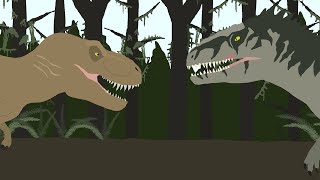 T Rex vs Giganotosaurus  Jurassic World Dominion Epic Fight [upl. by Eelirrem]